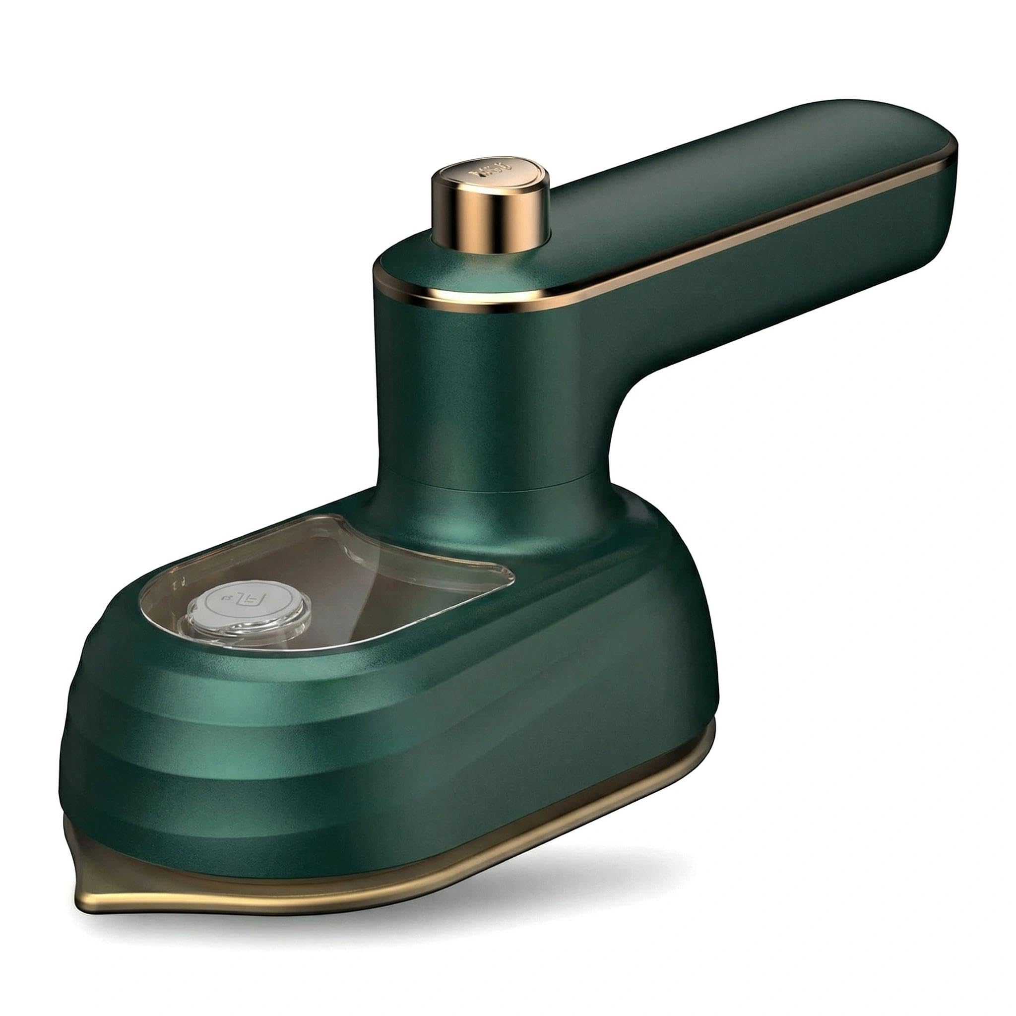 – Mini Steam Iron - Portable Iron Machine 20s Fast Heat Up Ceramic Soleplat, 180° Rotatable Folding Micro Steamer Iron Support Dry and Wet Ironing for Home and Travel (Green)