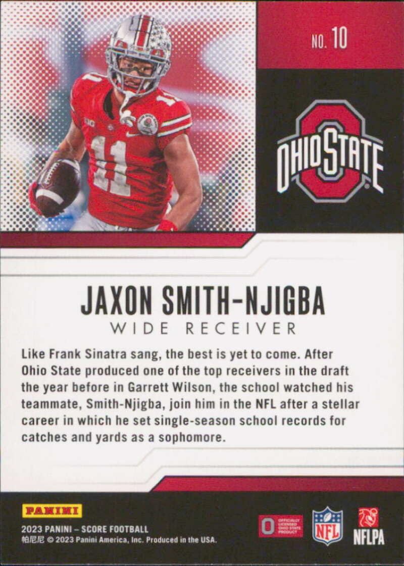 Amazon.com: 2023 Score Protential #10 Jaxon Smith-Njigba NM-MT