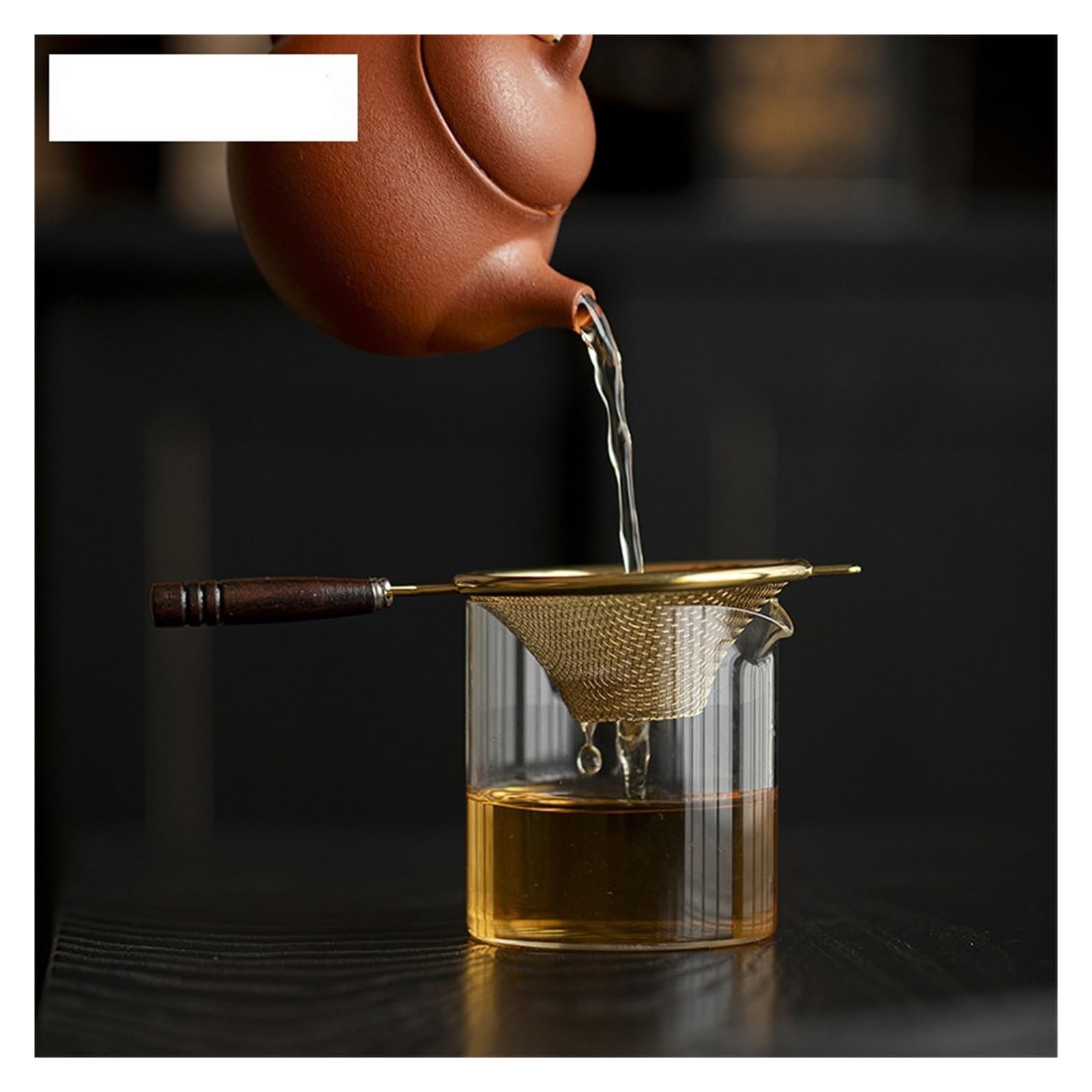 Infuseur Thé Séparateur de thé en acier inoxydable, infuseur, passoire rétro, fabrication filtres, services, collection, artisanat pour Théière(Color 01)