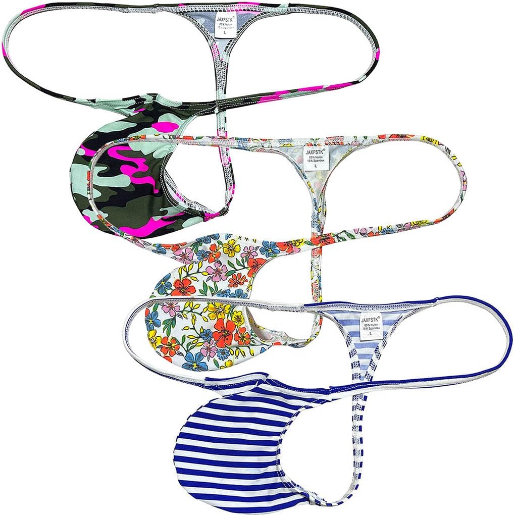 Sexy Men's Flex Bikini Thong Underwear Male Contour Pouch Tangas Hombre G-string Minimum Coverage T-back String Belt