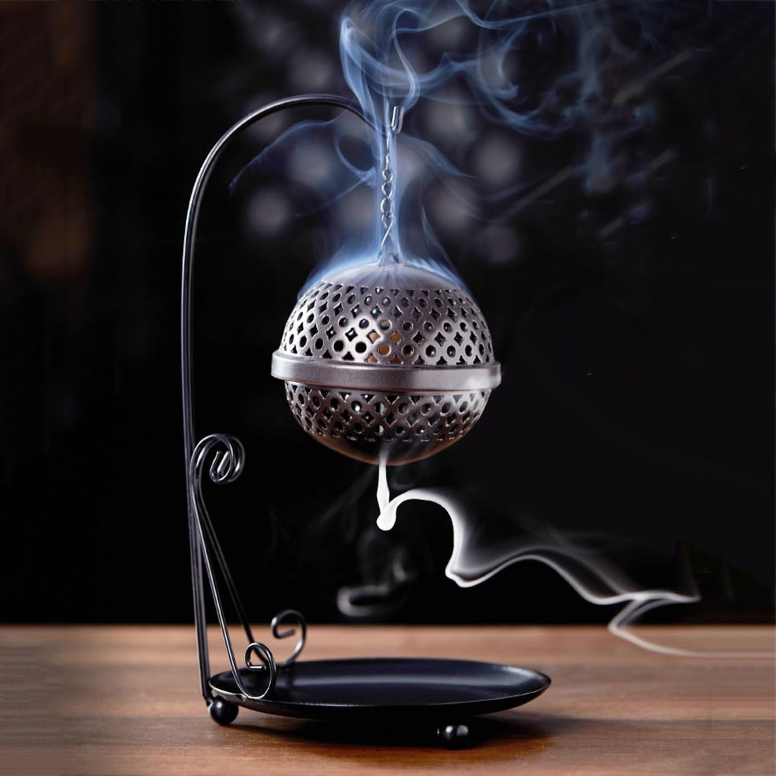 Elegante Bruciatore di incenso sospeso a flusso inverso Decorazione domestica for interni Stufa sospesa in ceramica Bruciatore di incenso