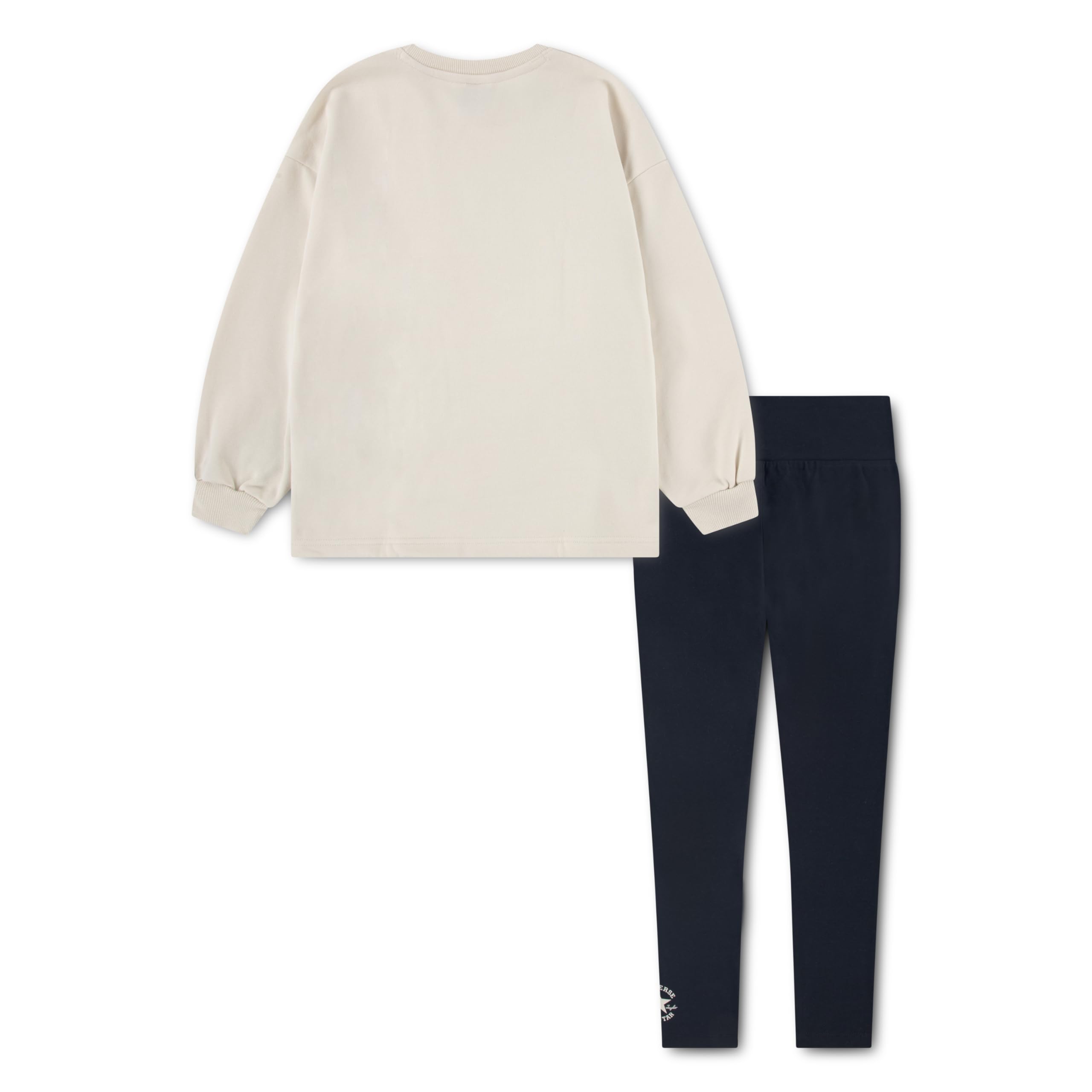 Converse Graphic Crewneck Sweatshirt And Legging Set Conjunto Niñas