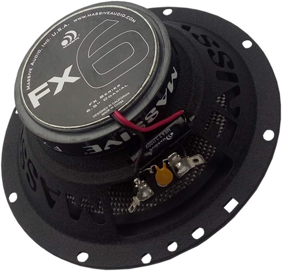 Massive Audio FX57 – 5x7 Inch, 280 Watts Max, 70 Watts RMS, FX Series Coaxial Speakers, 20mm Aluminum Dome Ferro Fluid, 6dB Linkwitz–Riley Crossover 4 Ohm (Sold AS Pair)