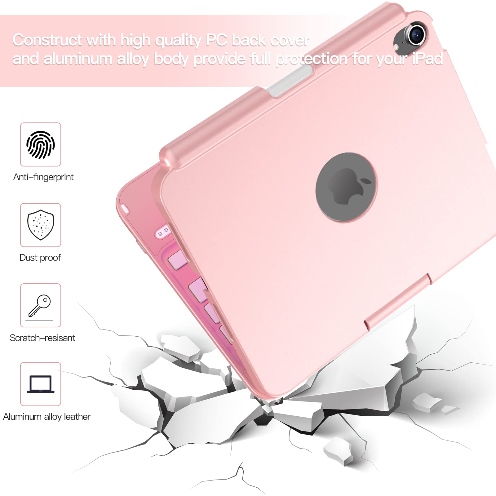 Amazon.co.jp: iPad Mini 6用キーボード付きケース、iPad Mini 第6世代