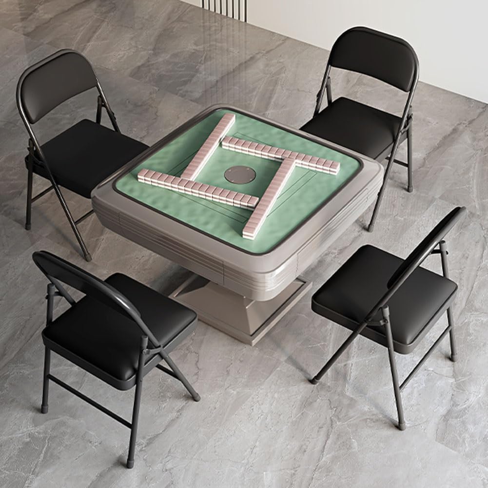 Black Padded Folding Chairs, Multi-Purpose Foldable Backrest Chair, Metal Frame, Comfortable Foldable Seat for Events Office