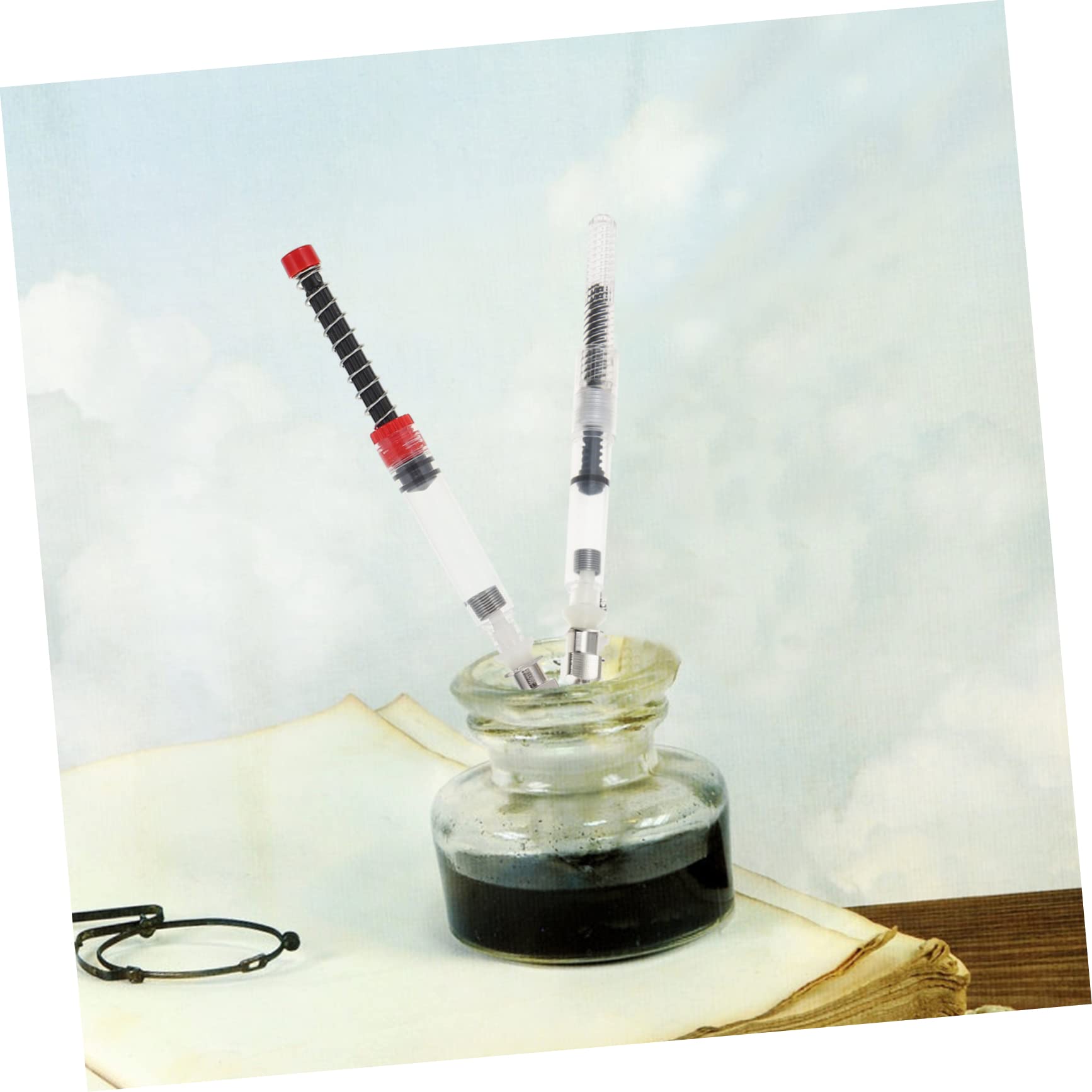 Artibetter 4 Sätze Füllfederhalter Tintenauffüller Teilig Elastischer Transparenter Und Tintenabsorber Für Füllfederhalter Nachfüllen Langlebig Und Tragbar 9 Stücke * 4