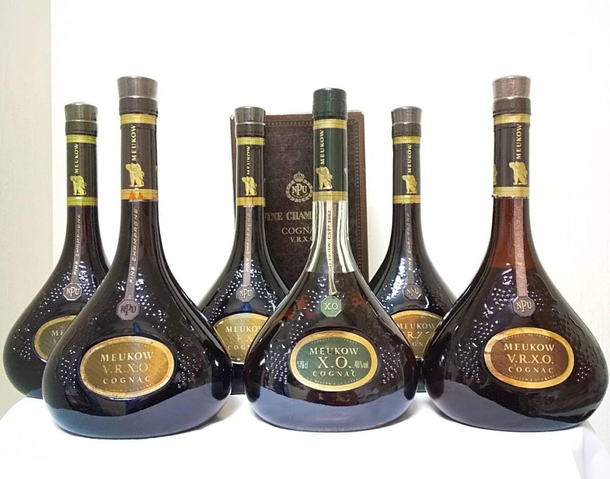 未開栓MEUKOW ミュコー XO ×6本セット（VRXO×5,XO×1） コニャック