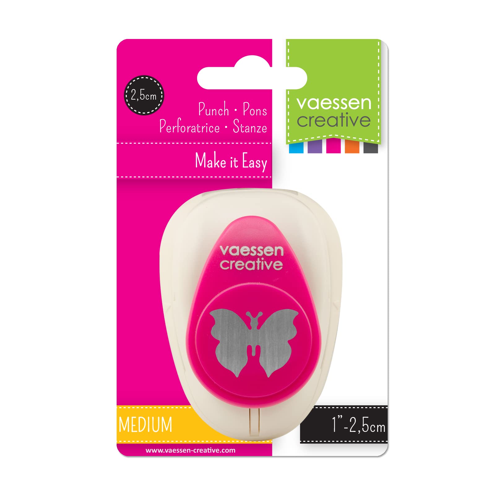 Vaessen Creative Craft Paper Punch - Butterfly - 1,7 x 2,1 cm - Circle Cutter for Crafting and Card Making - Image 4