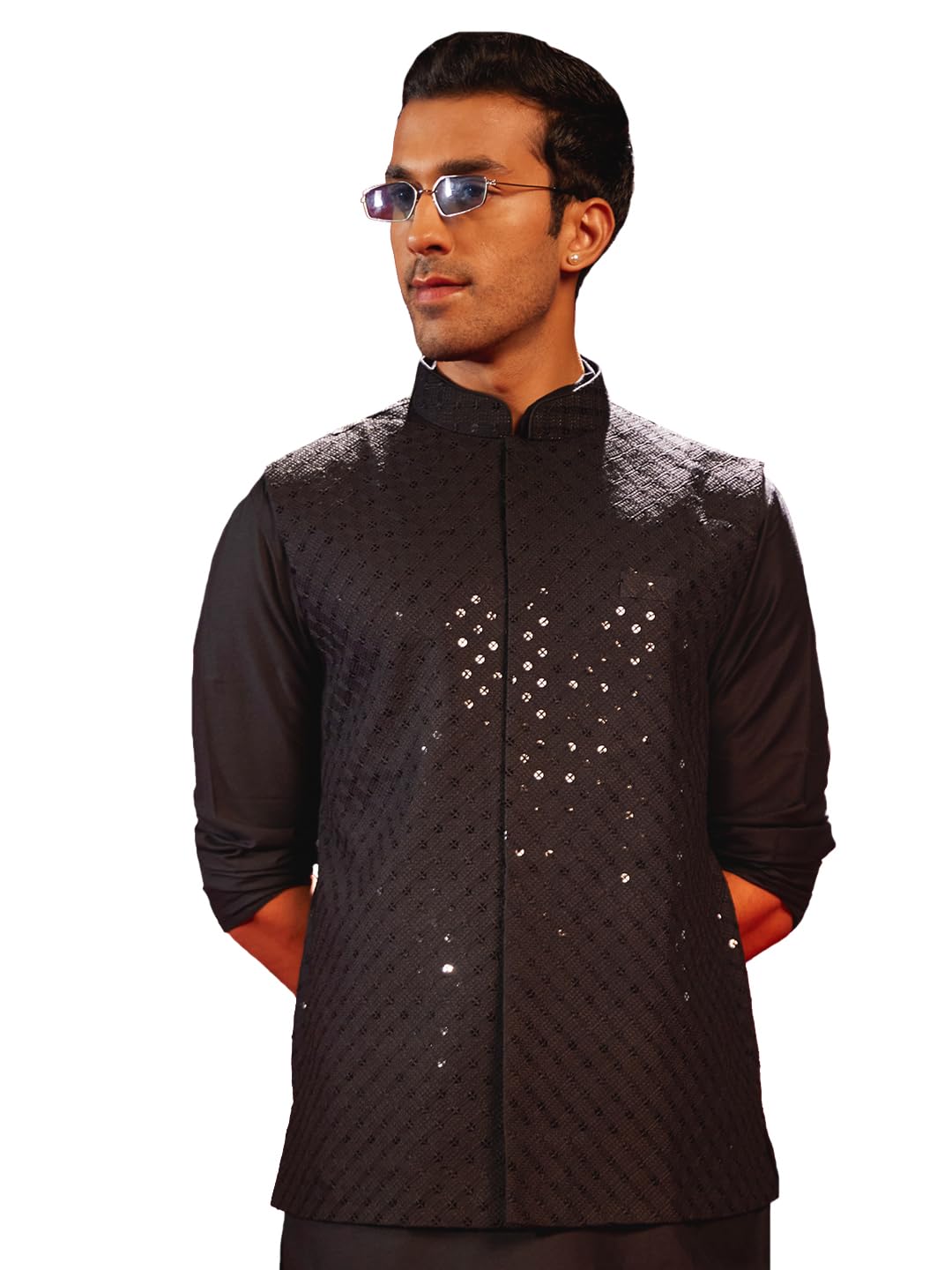 Men's Silk Blend Nehru Jacket