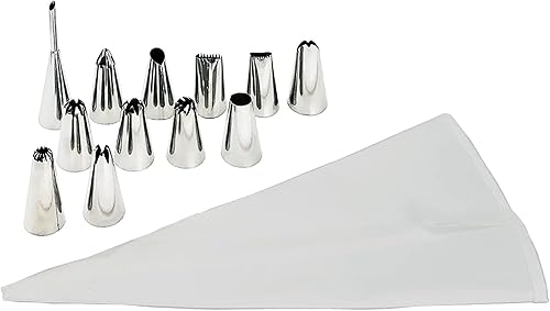 NewlineNY - Juego de puntas de glaseado para decoración de postres, tartas, tartas, 13 patrones, juego de puntas