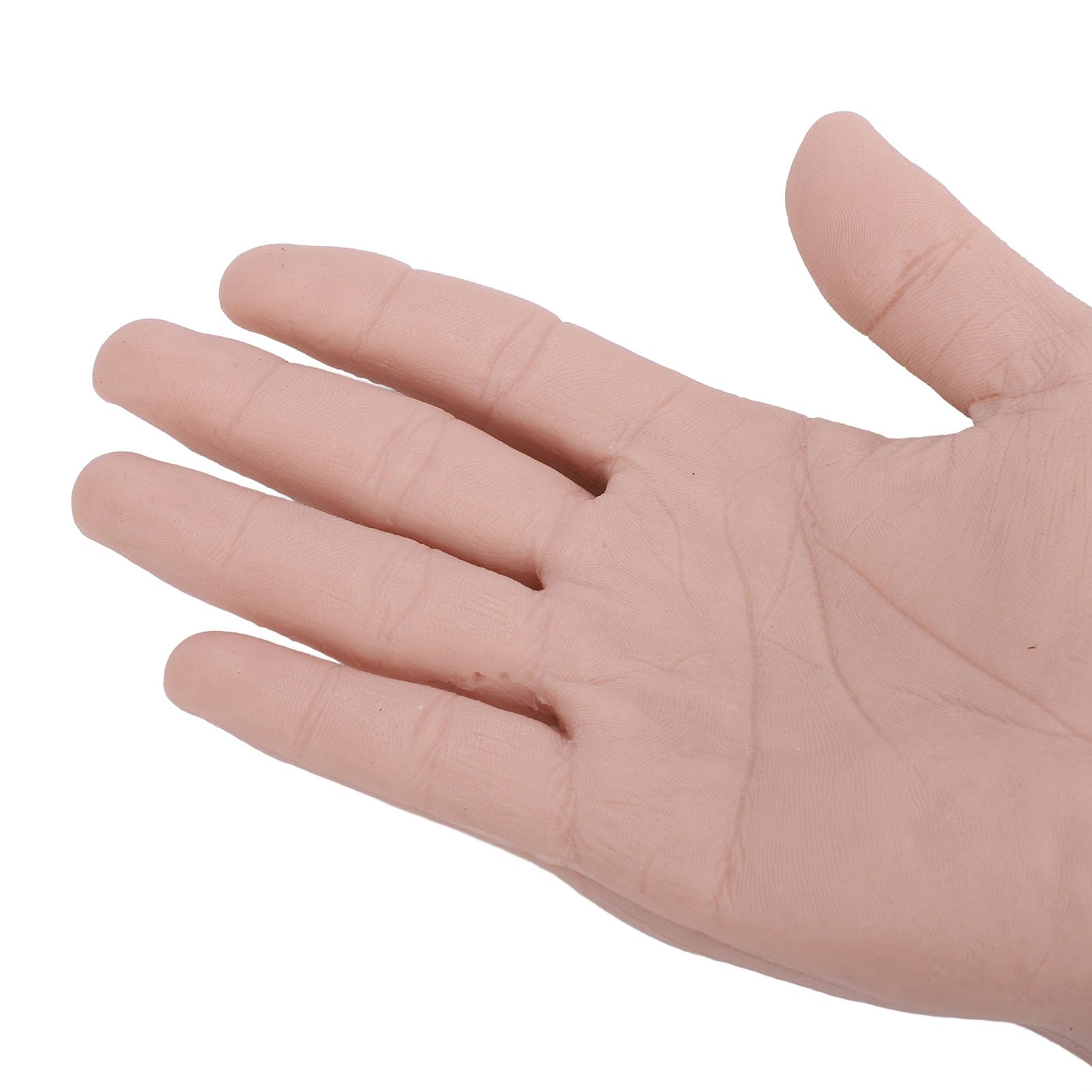 Modele de Main Masculine en Silicone, Paire de Mains de Mannequin Souples, Réutilisables pour la Pratique du Tatouage, des Ongles et du Maquillage