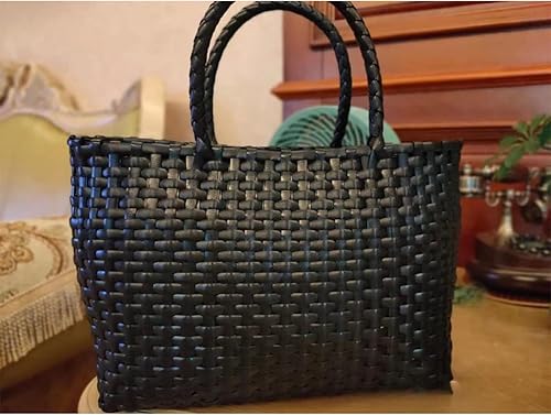 Miniatura 3 de ECYC Material de tejido de ratán sintético plano de 17.64 oz, ratán de plástico PE para tejer y reparar silla, mesa, manualidades, 11