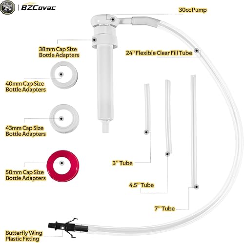 Miniatura 3 de Bomba de transferencia de aceite manual de 30 cc para botellas de galón y botellas de cuarto de galón de boca ancha - Transfiere aceite de