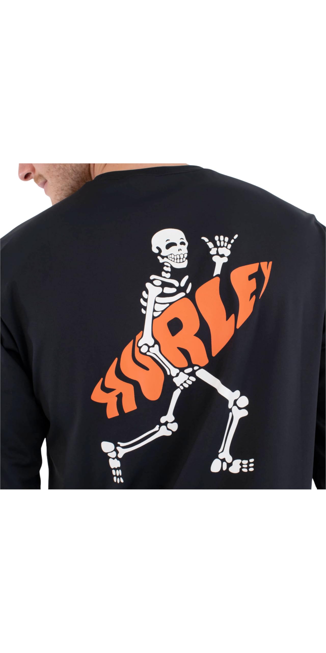 Hurley Men's Long-Sleeved Surf Lycra - Flamengue T-Shirt Hombre