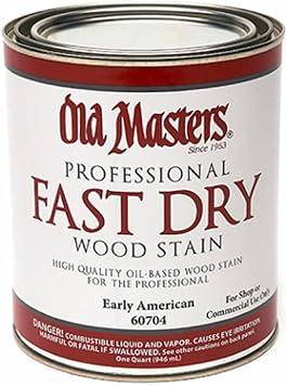 Old Masters 161672 60704 Fast Dry Wood Stain, Early American, 1 quart