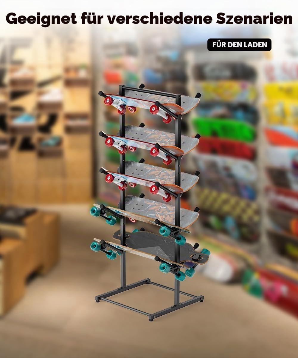 Stehender Skateboard-Rack