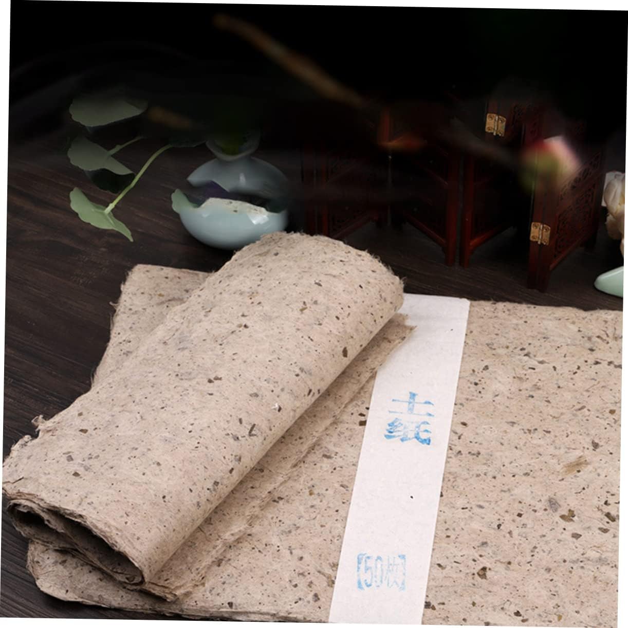VILLCASE 100% Natural Homemade Paper 50 Sheets Traditional Drawing Paper for Artists