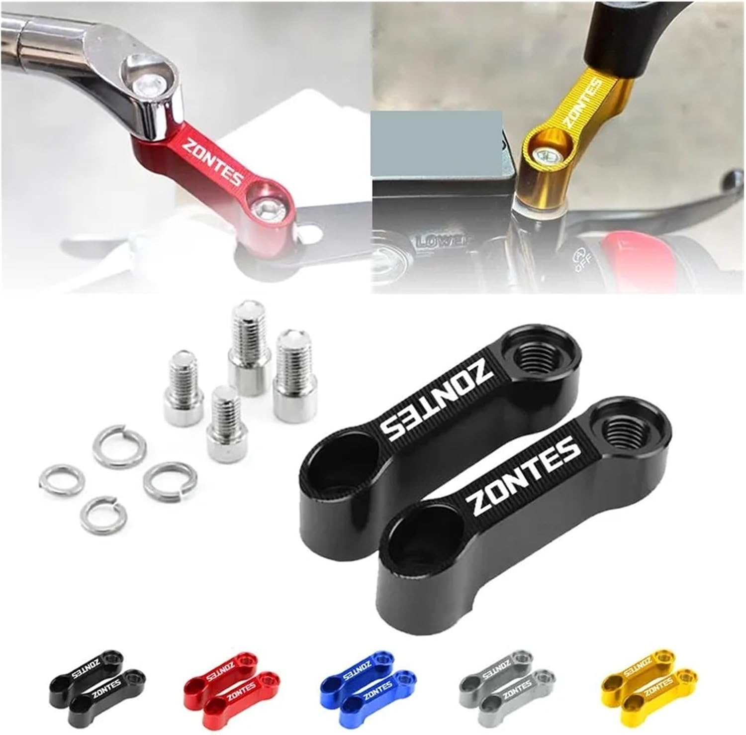 Compatible With 310R T2 G1 125 U1 U 155 ZT T310 350E 350 Motorcycle Mirrors Riser Extension Bracket Accessories(MULTI)