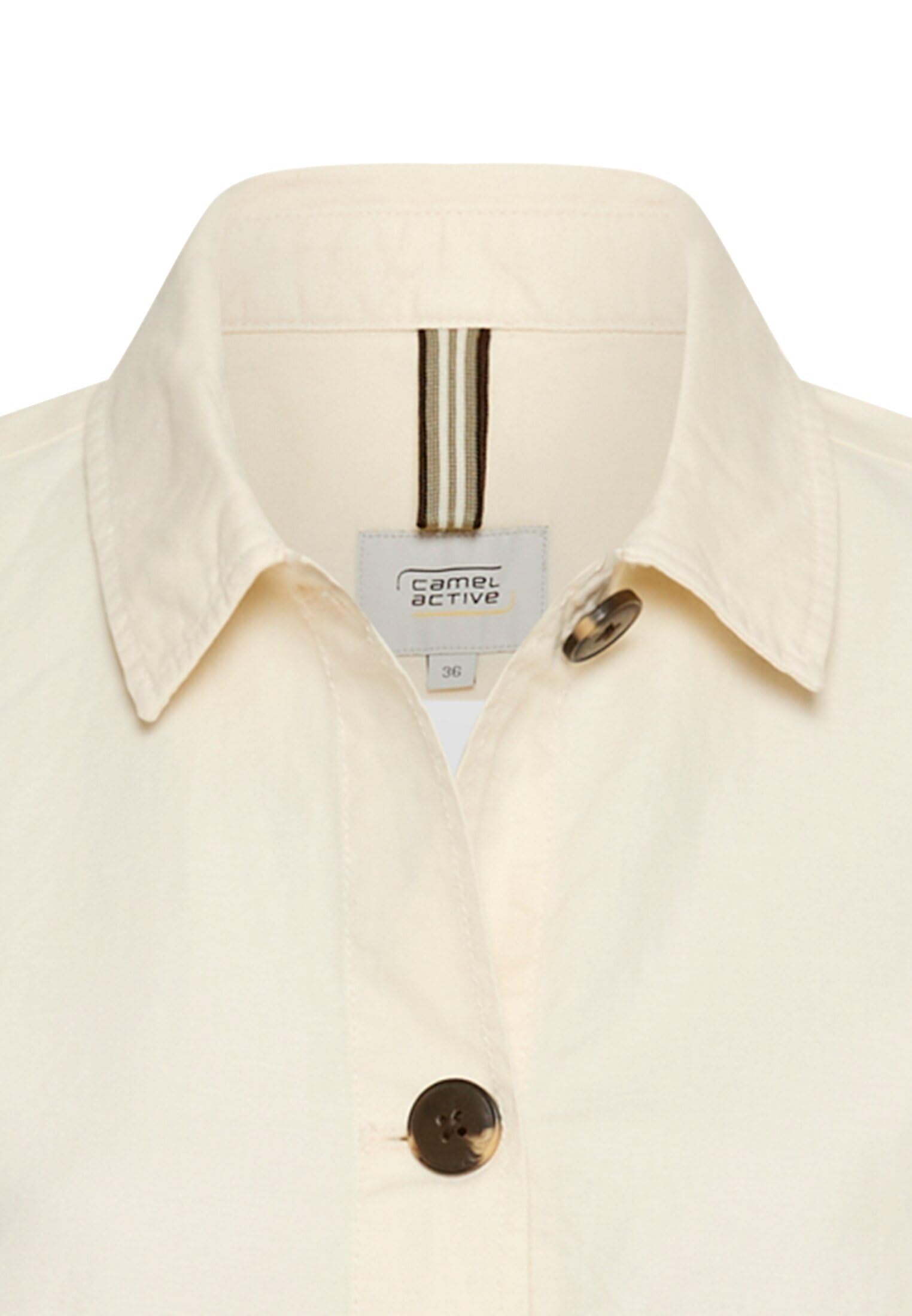 camel active 344190-5f98 Blazer Casual, Blanco, 44 Mujeres