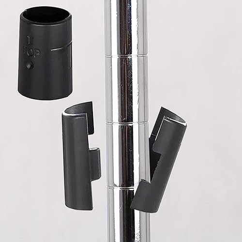Miniatura 3 de Clips para estantes de alambre, clips de bloqueo de estantes de alambre, 20 pares de 40 piezas para poste de 1 pulgada, mangas de estantería, se