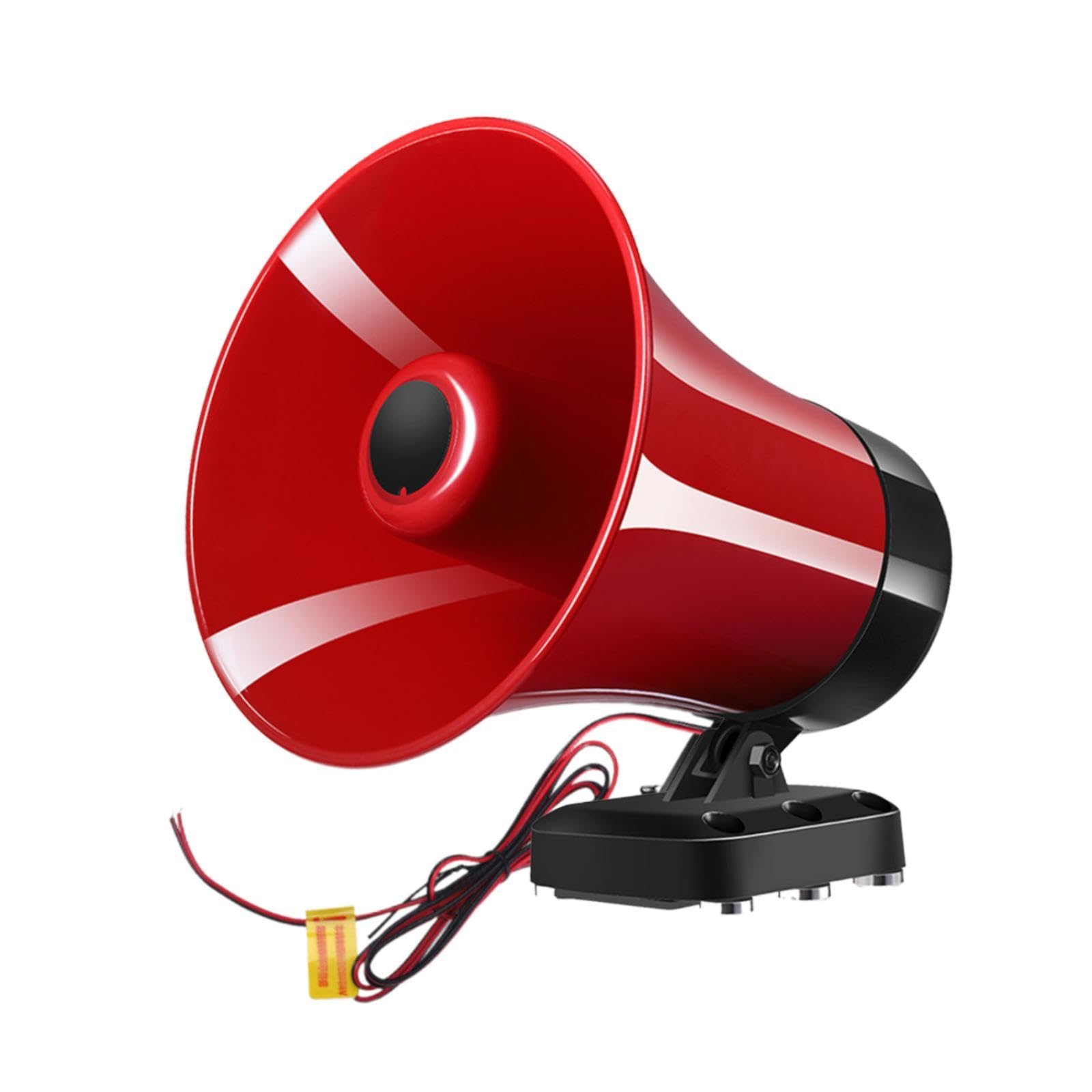 Milageto Altavoz Megáfono para Coche, Amplificador para Vehículo, Trompeta, Fácil de Instalar, Regalo, Portátil.