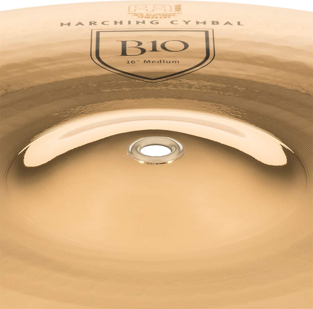 Meinl 16 inch B10 Bronze Medium Pair Marching Cymblas, Mehrfarbig - Image 4