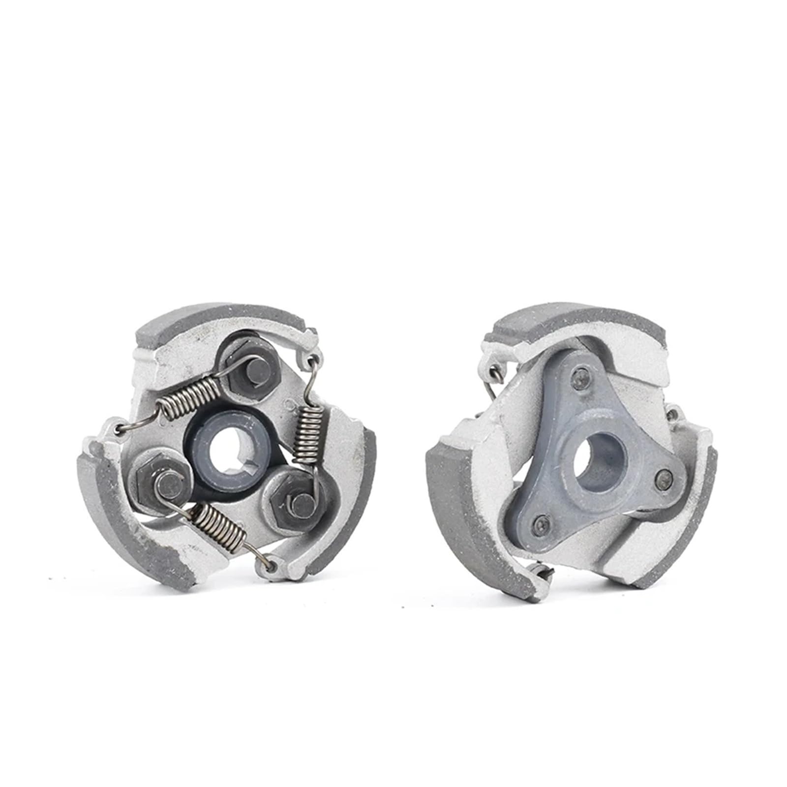 Embrague de resorte de aleación de aluminio for motocicletas de 47 cc y 49 cc, minimotos, vehículos todo terreno, vehículos de cuatro ruedas, embrague de 2 tiempos, minimoto 2T(Gray No grooves)