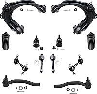Vista 45 de Detroit Axle – 12 brazos de control superiores e inferiores delanteros con rótulas, barras de unión exteriores e interiores con topes, barras