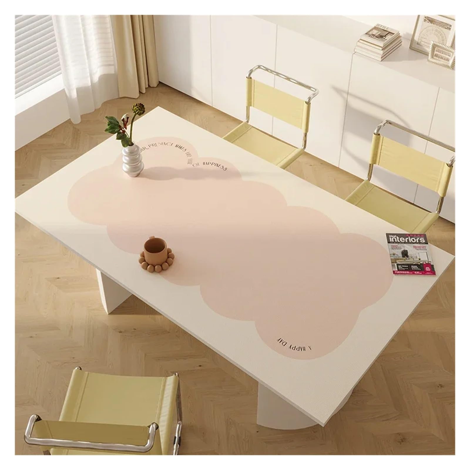 Schreibtischunterlagen Tischmatte, wasserdicht, ölbeständig, PVC-Tischdecke, hochtemperaturbeständige Matten(YY064-2-B,50x120cm)