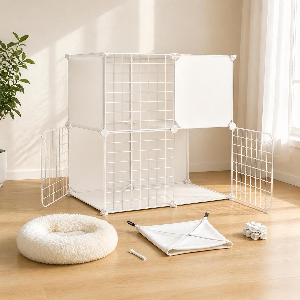 Gabbia per Gatti da Interno, Base, 3 strati, 75x39x109cm