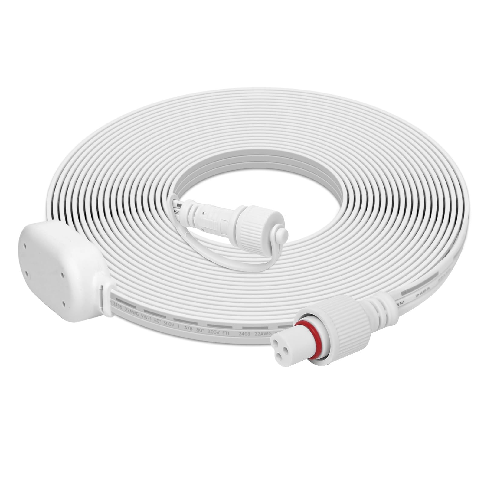 Lepro 3m/10ft Extension Lead for E1 Permanent Outdoor Lights Only, White