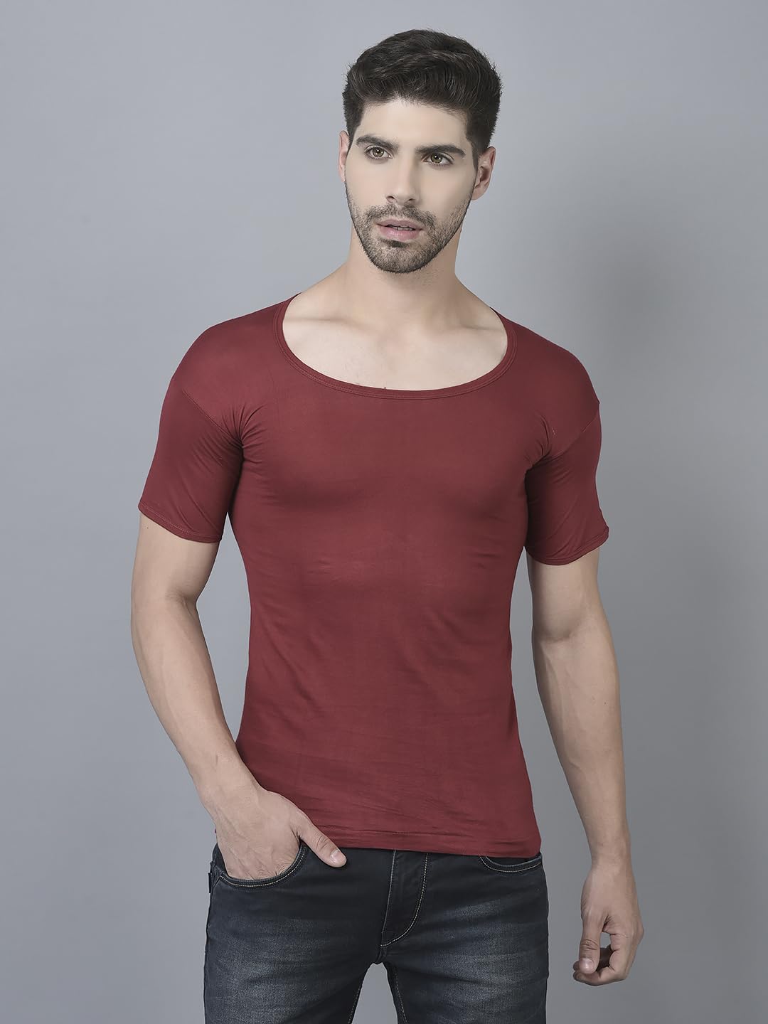Dollar Lehar Combed Cotton Men's Multicolour Vest - Pack of 4 - Actual Colour May Vary