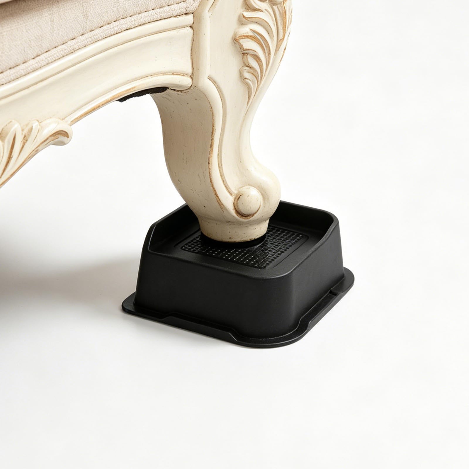 PRETYZOOM 4 Piezas Tacos Goma de para Base Antideslizantes Muebles Elevadores con Protección y Aumento de Altura Seguro y Estable para Patas de Cama Sofá Mesa
