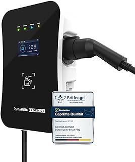 DAHEIM LADEN.DE Smart PRO Wallbox 11kW mit 5m Ladekabel, mit App, PV-Überschussladen, Lastmanagement, RFID, 14a