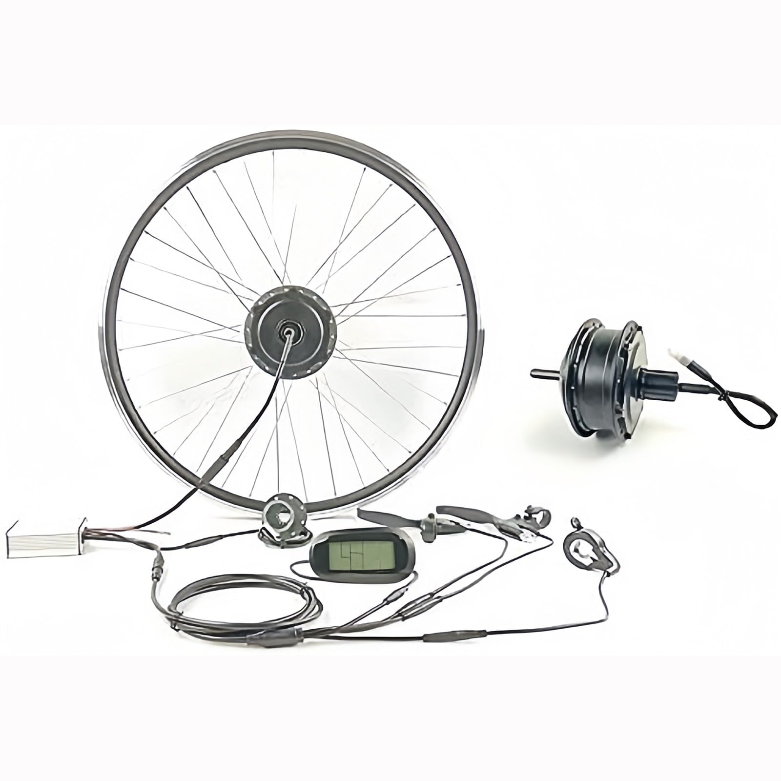 Zestaw do konwersji rowerów, 48 V, 250 W, zestaw do konwersji rowerów elektrycznych, z wodoodpornym wyświetlaczem LCD5, 20-calowe zestawy LCD 24", 48 V/250 W