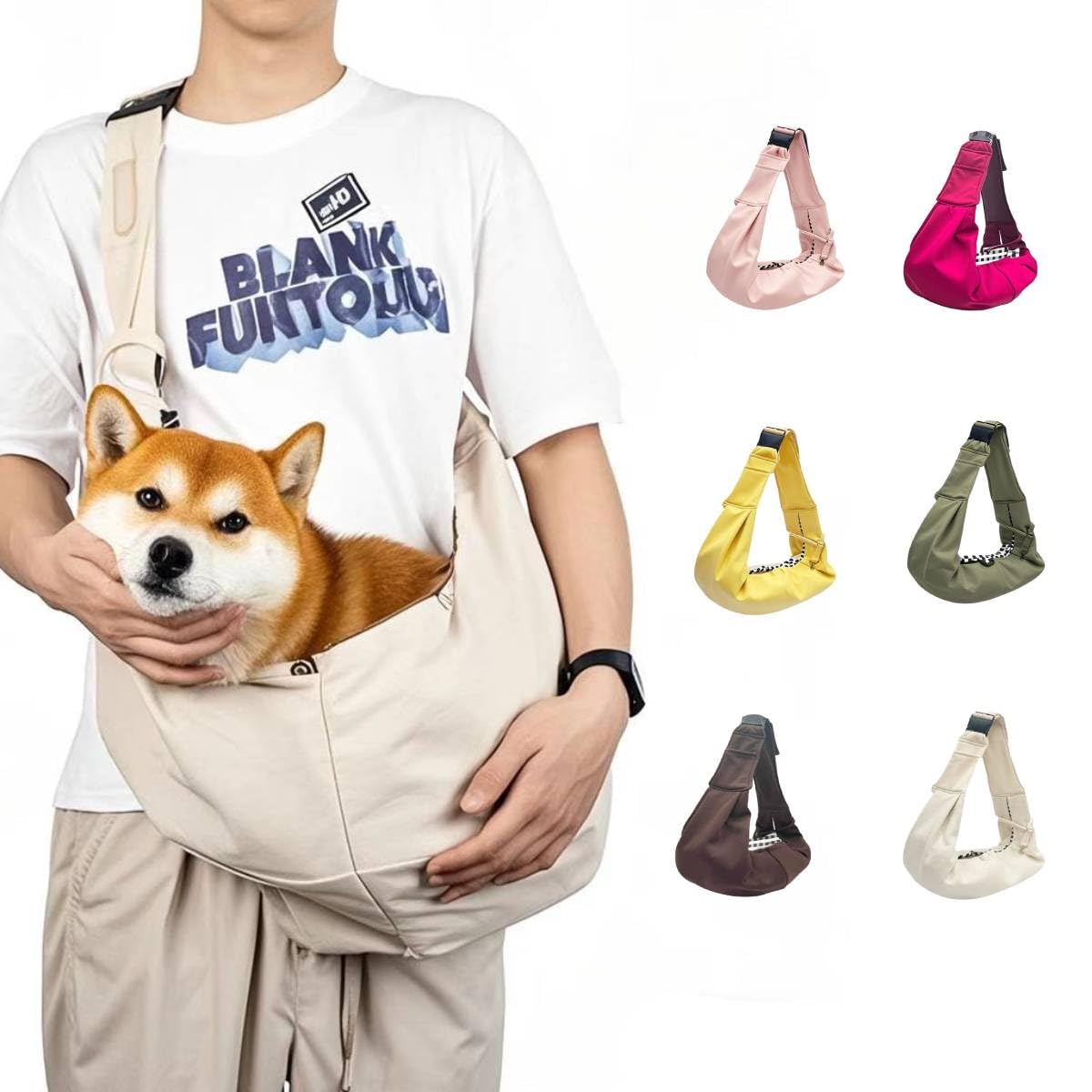 犬猫 ペットキャリー・スリングバッグL 15kgまで Amazon.co.jp: ペットスリング キャリーバッグ 犬猫兼用（中型犬用