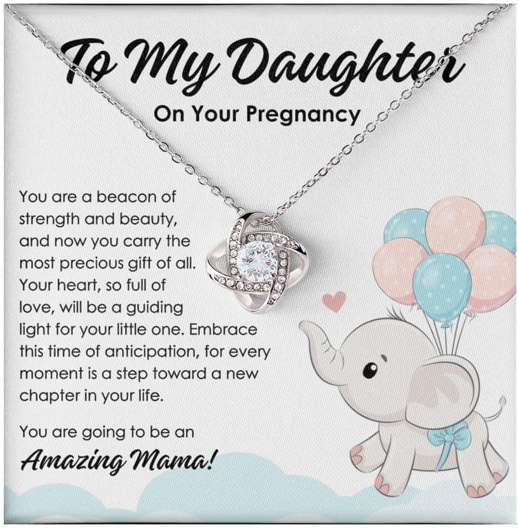 Banquet Server Necklace Message Card Box Love Knot Mahogany - We Don't Always Remember - Appreciation F&B Industry Retirement Coworker