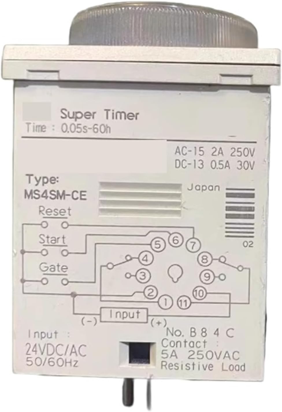 BIRAN MS4SM-CE AC/DC24V Time Relay Power Failure Delay