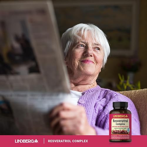 Miniatura 6 de Lindberg Suplemento de resveratrol  120 cápsulas  Complejo con semilla de uva y extracto de vino tinto  Sin OMG, sin gluten