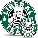 Unicorn Poop Liberal Tears Bumper Sticker Magnet Set Funny Starbucks Parody MAGA Donald Trump President