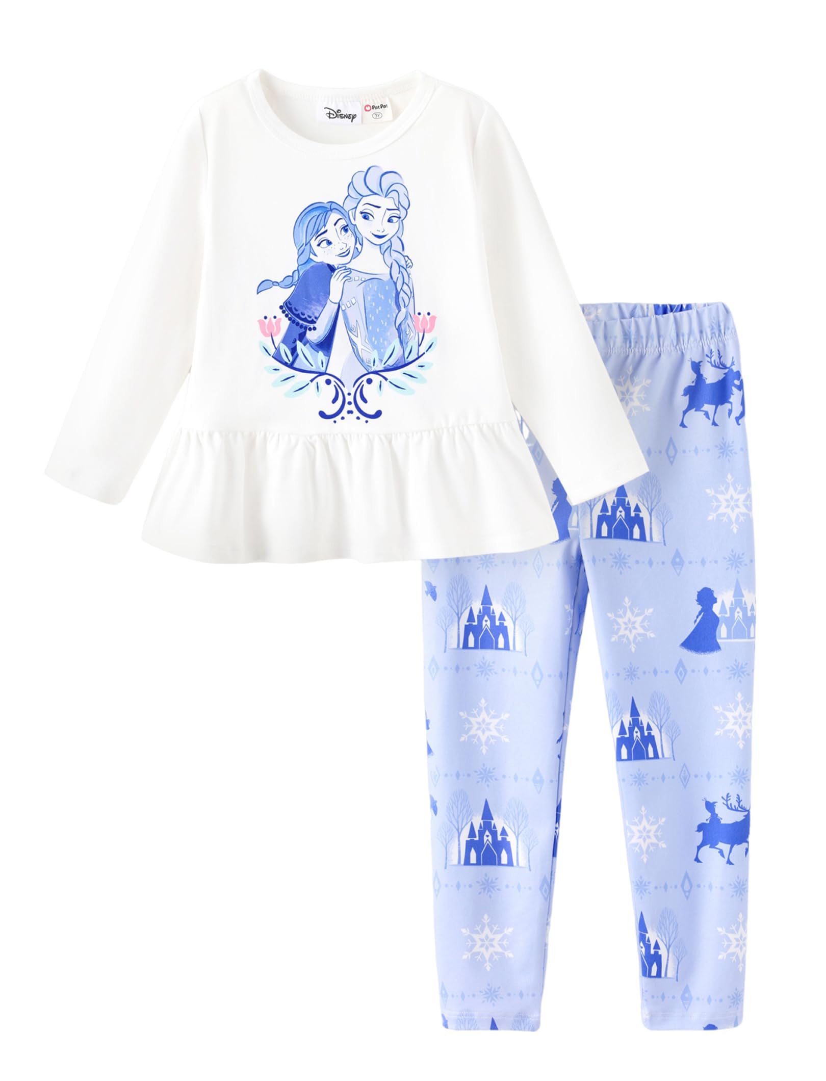 Disney Toddler Girls Clothes Long Sleeve Shirt Leggings 2pcs Outfits Set