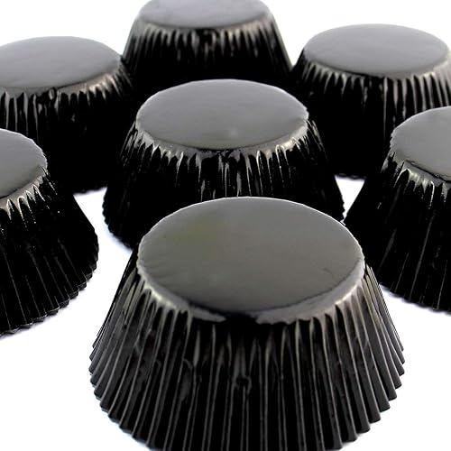 Miniatura 9 de Eoonfirst Cajas de papel para magdalenas de papel para hornear panecillos de papel de aluminio gris claro 198 piezas