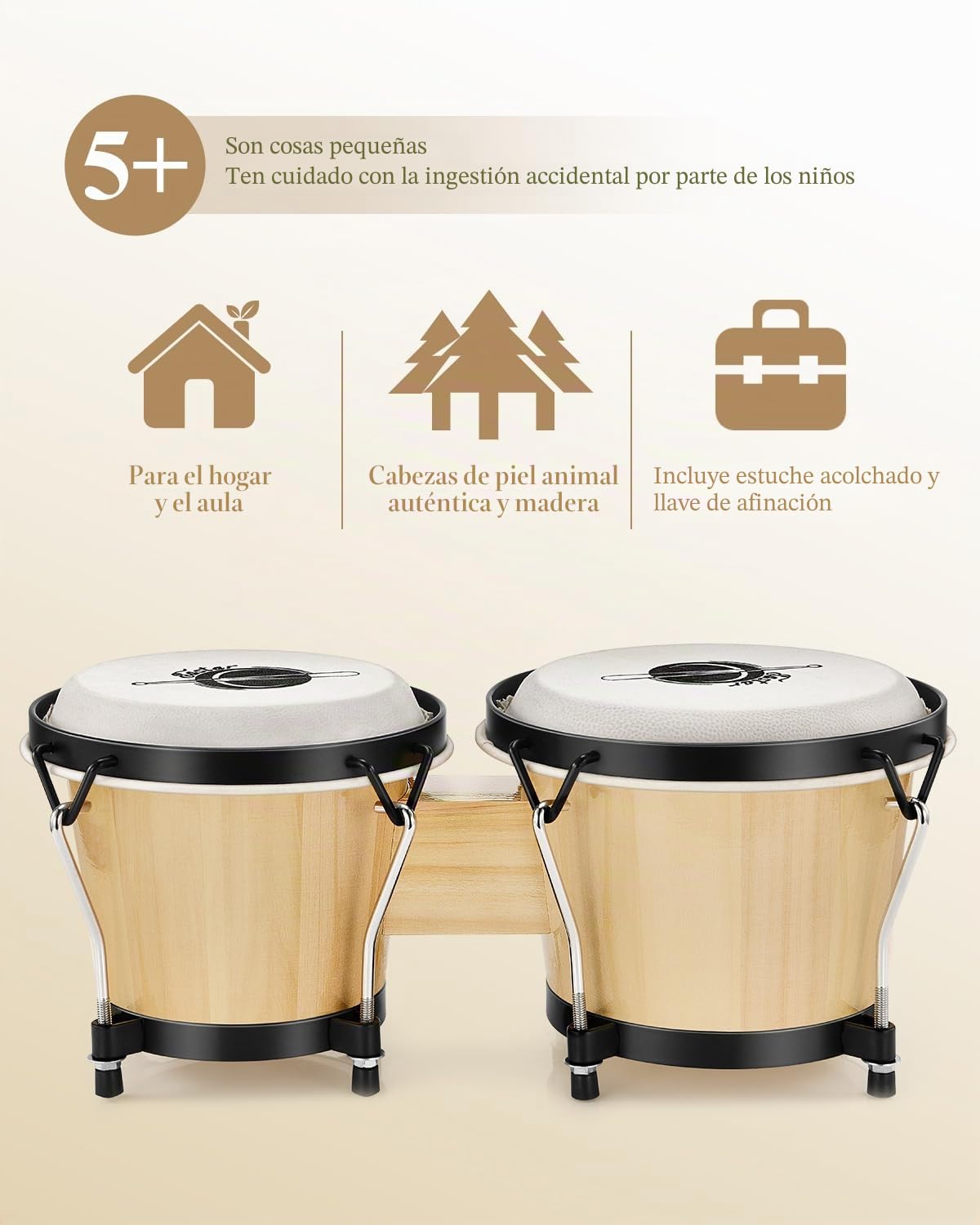 Eastar EBO-1 Wood 6+7 Bongo Drum