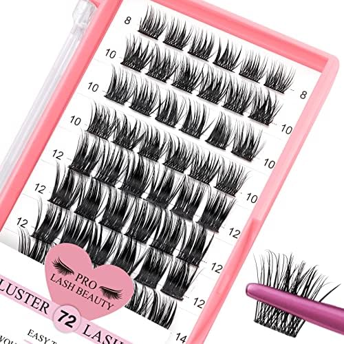 Lash Bond and Seal Cluster Lash Glue & Seal Waterproof Cluster Lash Glue for DIY Eyelash Extensions Waterproof Strong Hold (10ml, Black Bond & Clear Seal)