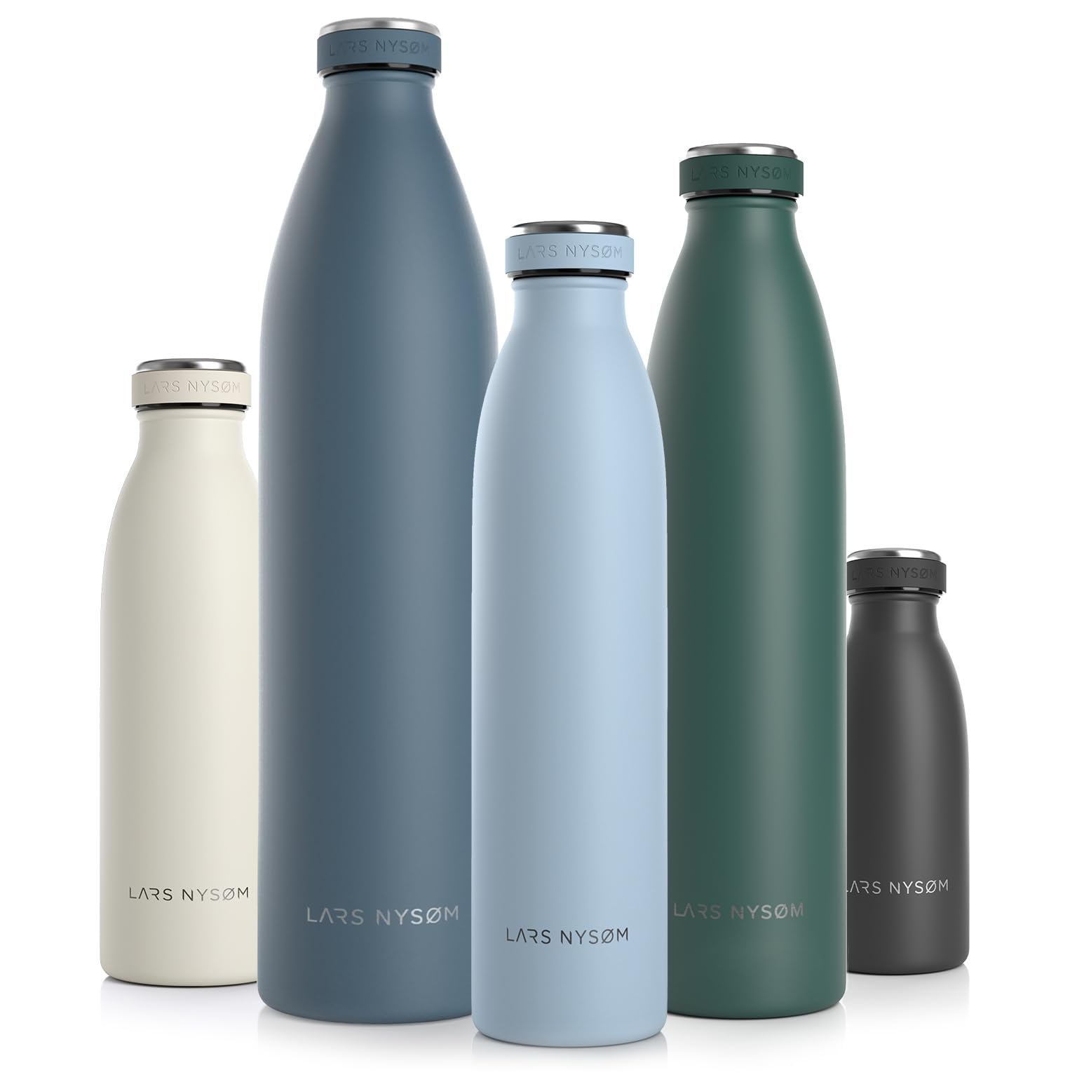 LARS NYSdiameter M Stainless Steel Insulated Water Bottle 350ml, 500ml, 750ml, 1L, 1 5 Liter, Sky Blue, 750 ml