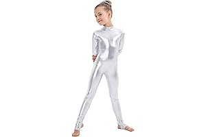 Girls Shiny Metallic kkkk Costume