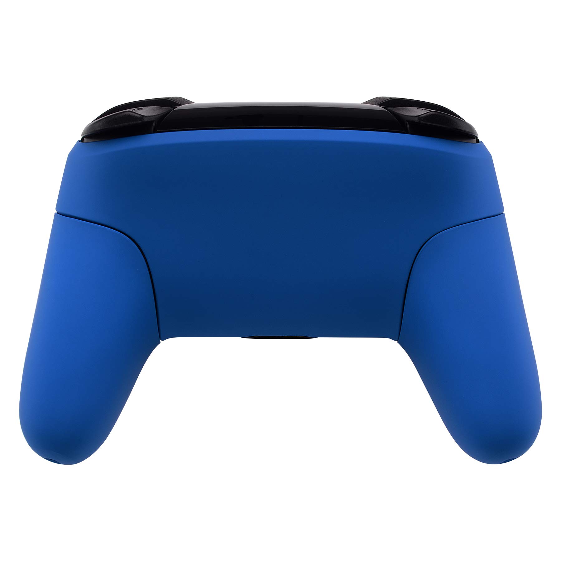 eXtremeRate Griff Hülle Set für Switch Pro Controller, Matt DIY-Ersatz Front Case/Rücken Gehäuse&Handgriff Grips Shell Zubehör für Nintendo Switch Pro Controller-Blau