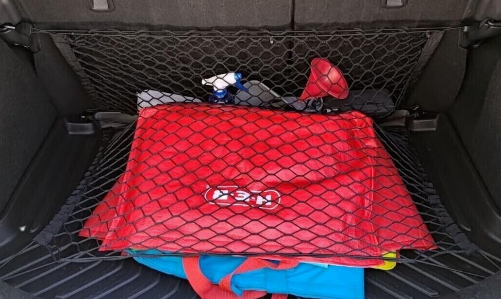 Trunk Organizer Cargo Nets for Volvo XC40 2019-2026 – Envelope + Floor Style Cargo Nets for SUV – Premium Mesh Car Trunk Organizer Vehicle Carrier Storage – Compatible with XC40 image 3