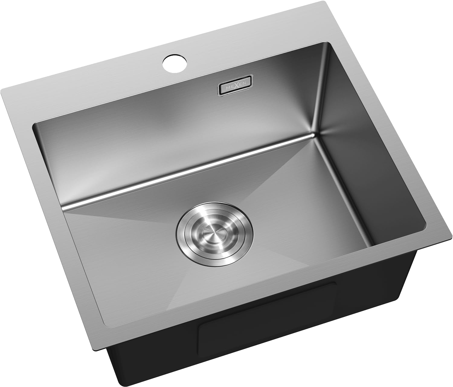 Mexen Solix Edelstahlspüle 1-Becken 500 x 450 mm, Inox