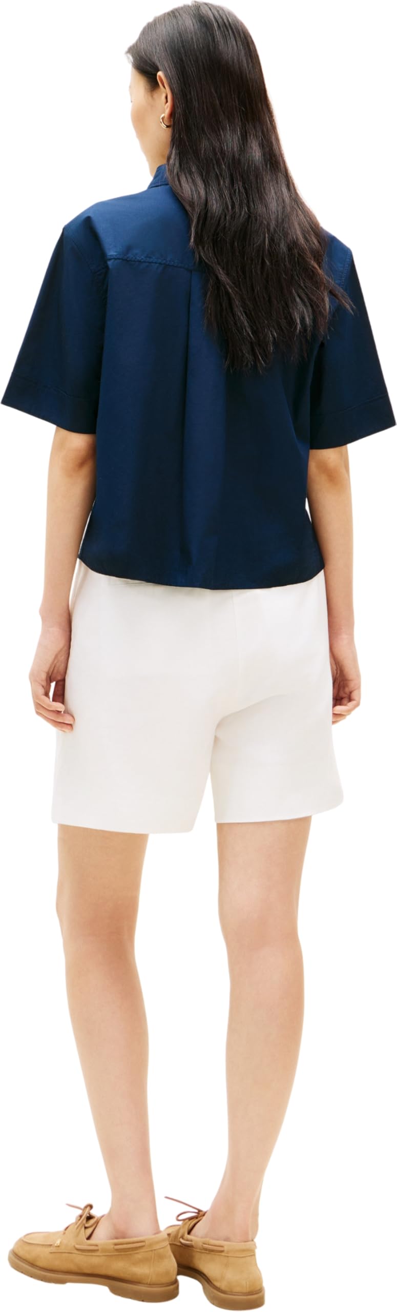 Tommy Hilfiger Ess Poplin SS Shirts Ww0ww48899 Camicia S/S Donna (Pacco da 1)